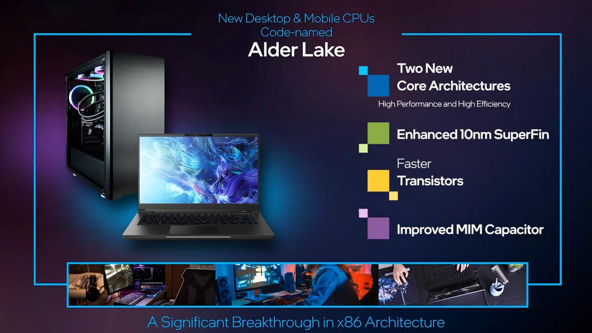 12th Gen Intel Alder Lake processor specifications at CES 2021